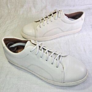 J Jill Tessa Genuine Leather Lightweight Lace Up Sneakers 9 White